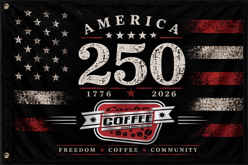 America 250 — Cache Coffee Flag