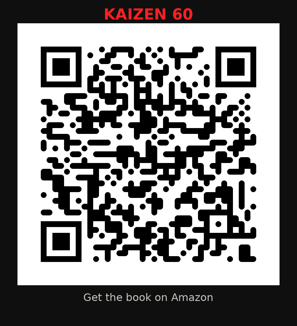 Scan to get Kaizen 60 on Amazon